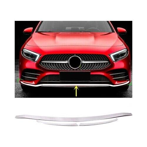 Stainless Steel Front Bumper Under Cover Trim 3pcs For Benz A Class Sport 2019