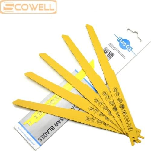 30% Off Bimetal M42 Cobalt 8% Sabre Saw Blade Variable Teeth Reciprocating Saw Blades for Metal Nail Wood Drywal 9 Inch 10/14TPI