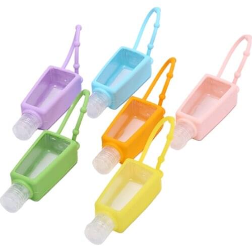 30ml Silicone Safe Gel Mini Hand Holder Without Bottle Travel Portable Sanitizer Disposable No Clean Detachable Cover