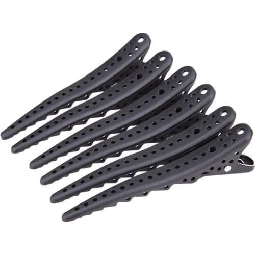 6pcs Holding Hair Styling Section Clip Hair Clips Duck Mouth Salon Hairdressing Clips Flat Accessories Hair Cutting Tools