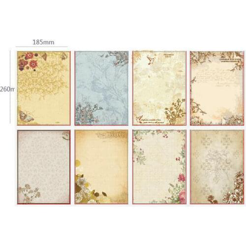 80pcs European Style Writing Paper Stationery Pattern Vintage Letterhead Letter Paper paper for love letter