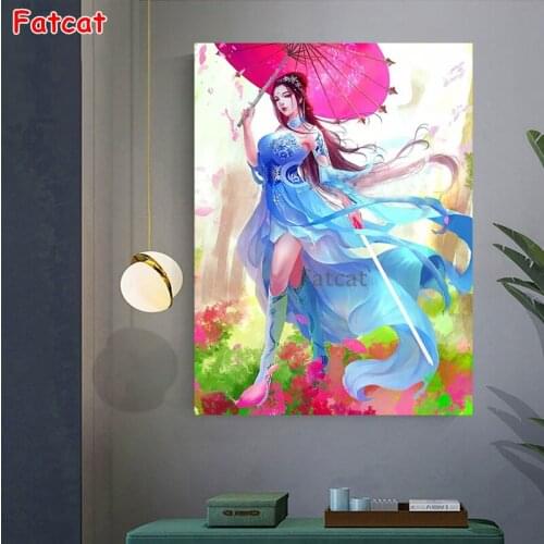 5D DIY Full Square round Diamond Painting Cross Stitch Anime Beauty 3D Diamond Embroidery Rhinestone Mosaic Home Decor PP2291