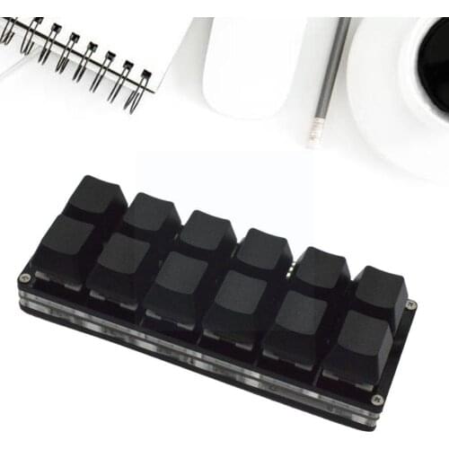 Black 12-key keypad Mini Keyboard Copy And Paste Custom Password SayoDevice Shortcut One Mechanical Key Keys I3V9