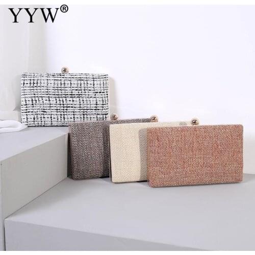 Elegant Clutches Handbag Purse Women Evening Party Bags With Pearl Strap White Wedding Bag Fashion Bags For Women 2019