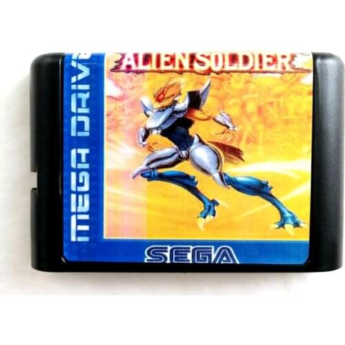 Alien Soldier 16 bit MD Memory Card for Sega Mega Drive 2 for SEGA Genesis Megadrive