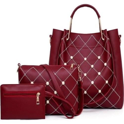 Set Bag For Women Set Bags Handbag PU Leather Casual Tote Bag Large Capacity Purse and Messenger Shoulder Crossbody Hand Bags