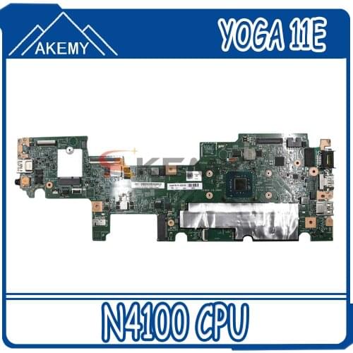 02DC242 02DC243 For LENOVO Thinkpad YOGA 11E Celeron N4100 Notebook Mainboard 17833-1M 448.0DA06.001M SR3S0 Laptop motherboard