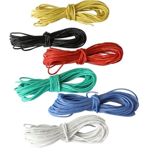 18AWG UL1007 PVC Stranded Tinned Copper Wire, Hook Up Wire Flexible 34 Gauge 300V Electric Cable for General Application DIY