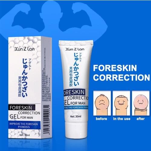 Male Foreskin Correction Gel Multifunction Foreskin Resistance Complex Penis Ring Prevent Phimosis Correction Sex Toys for Man
