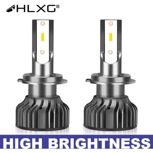 HLXG HB3 HB4 LED luces 6000K H1 led h7 H8 H9 H11 9005 9006 headlight bulb lamp luz led h4 led 12V 20000LM car Light auto lampada
