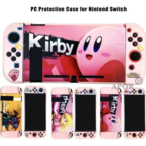 New NS Switch Protective Cover Case Pink Cute Hard PC Skin Shell for Nintend Switch Game Console Joycon Housing Accessories