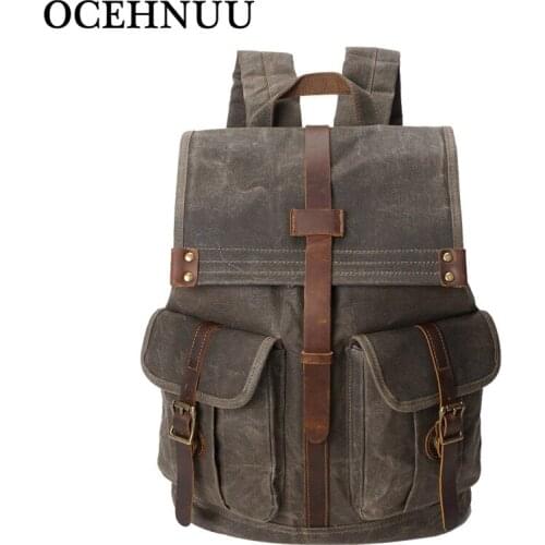 Мужские кожаные рюкзаки OCEHNUU China At AliExpress