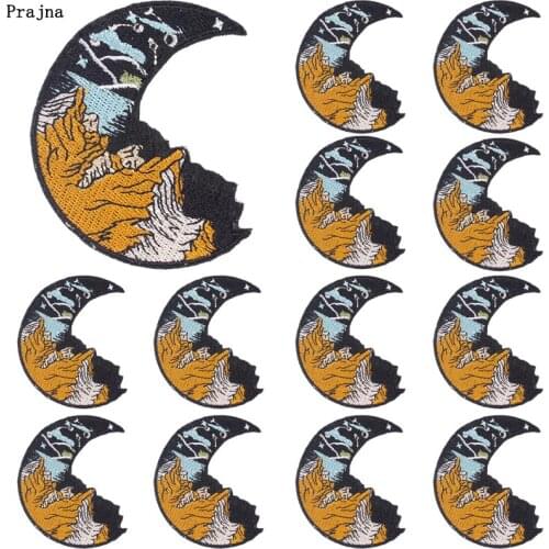 Prajna 10 PCS Wholesale Outdoor Patches On Clothes Iron On Patches For Clothing Sticker Biker Patch Mountain Embroiderd Patches