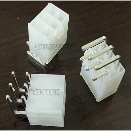 FREE SHIPPING 50pcs 6-pin connector power connector looper for Asic miner antminer S9 S9k S9j l3 DR3 T9 Z15 Z9 B7 A4 A9 M3