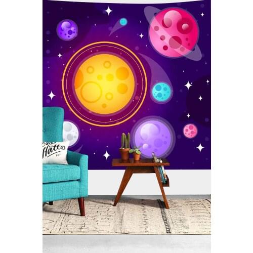 Simsant Mandala Bohemian Tapestry Space Galaxy Psychedelic Wall Hanging Tapestries for Living Room Bedroom Home Dorm Decor