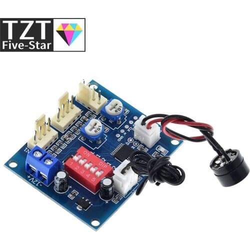 DC 12V 5A PWM PC CPU Fan Temperature Control Speed Controller Module Buzzer High-Temp Alarm NTC B 3950 Thermistor 50K
