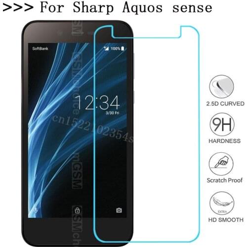 Anti-Scratch Screen Protective Tempered Glass for Sharp Aquos sense Basic Screen Protector Cover Phone Film
