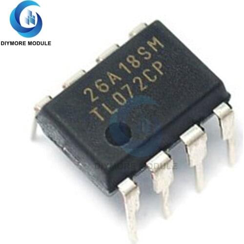 10PCS TL072 IC Chip Low Noise JFET Input Dual Operational Amplifiers Microcontroller Integrated Circuit
