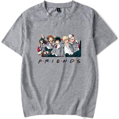 2021 awaii Anime Cartoon My Hero Academia T-shirt Women Men Pullovers O-neck Short Sleeve Cotton Fashion Summer T Shirt