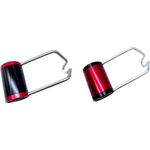 2X Superlight Front Light Bracket Bike Light Holder For Brompton Folding Bicycle Accessories(Black Red&Red)