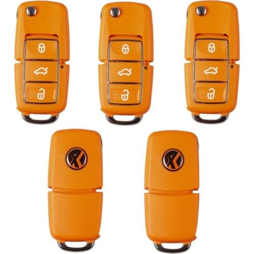 5pcs Xhorse XKB505EN V-olkswagen B5 Style Special Remote Key 3 Buttons for VVDI Key Tool