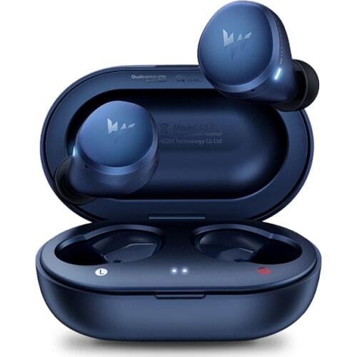 Whizzer C3II TWS QCC 3040 fone bluetooth 5.2 wireless headphones Apt-X 45h Gaming Headset Stereo bass With Mic Noise Reduction