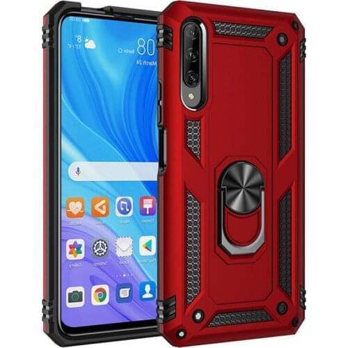 Luxury Shockproof Car Holder Ring Magnet Case On The For Huawei P Smart Pro Bumper Cover For Huawei P Smart Pro 2019 Case