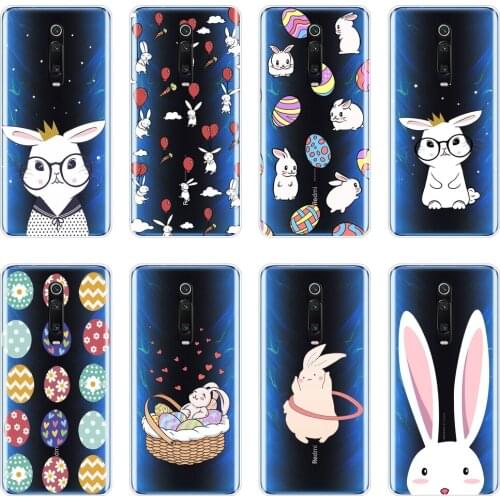 For Xiaomi Redmi 7 7A K20 Pro GO Y2 Y3 Phone Case Silicone Soft Easter Rabbit Kawaii Back Cover For Xiaomi Redmi Note 7S 7 PRO
