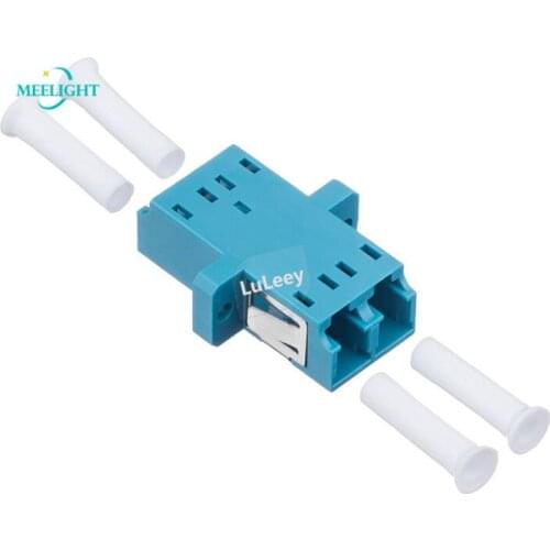 100PCs LC-LC Duplex Adapter Fiber Flange Fiber Coupler LC Optical Fiber Adapter Fiber Optic Connector