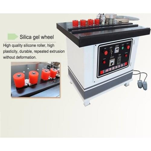 Wood Edge Banding Machine Manual Use of Car for the Curve and Straight Wood Double Sided Glue Edge Banding Machine FC1001S