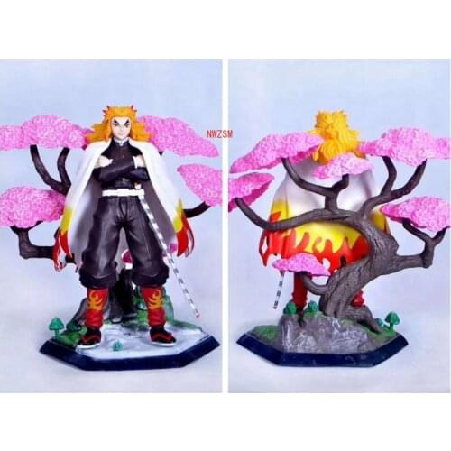 Japan Anime Demon Slayer Kimetsu no Yaiba figure Rengoku Kyoujurou PVC Action Figure Warrior Model Figuals Toys Gifts