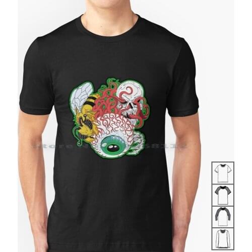 Eye Of Cthulhu T Shirt 100% Cotton Queen Bee Skeletron Eye Of Cthulhu Terraria Bosses Characters Vector Logo Red Green Black