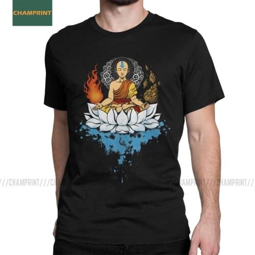 Enlightenment Buddha T Shirt Mens Cotton Novelty T-Shirts Meditation Zen Spiritual Buddhism Tee Shirt Short Sleeve Tops Gift