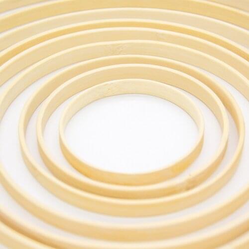 1pc Catcher Ring Embroidery Hoop Bamboo Circle Round Wooden DIY Art Craft Cross Stitch Tools flower wreath home wedding gift