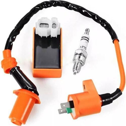 Motorbike Ingition Set 1pc Racing CDI Spark Plug Ignition Coil Kits For GY6 50/125/150CC 4-stroke Scooter Parts