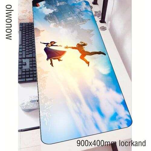 Bioshock padmouse 900x400x3mm gaming mousepad game locrkand large mouse pad gamer computer desk High-end mat notbook mousemat pc