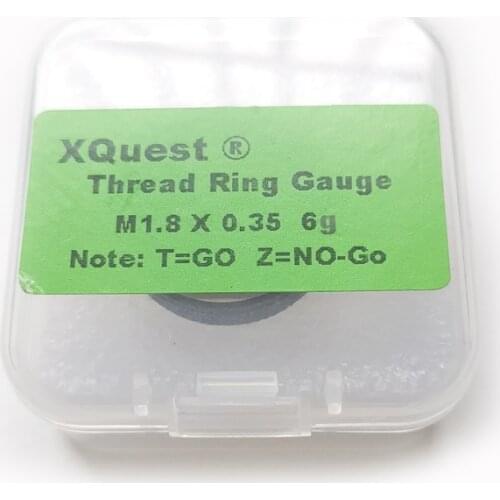 6g Metric thread ring gauge set M1 M1.2 M1.4 M1.6 M1.7 M1.8 6H plating screw thread gage detection M1X0.25 M1.7X0.35 M1.8X0.35