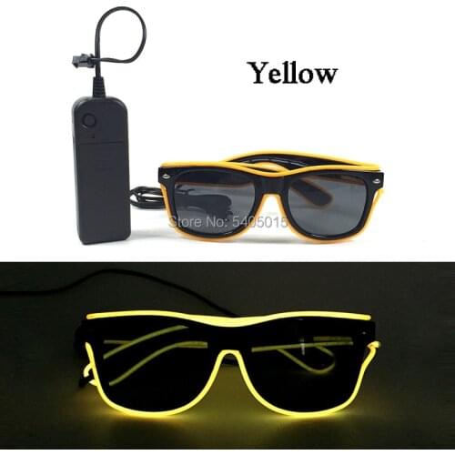 Fashion 10 Colors Optional LED Flashing Party Glasses Glow Party Supplies for Xmas Easter Birthday Halloween Holiday DIY Decorat