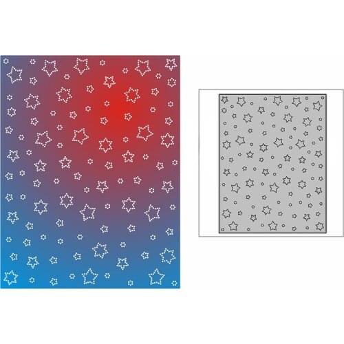 New Dotted Starry Sky Night Background Plate Craft Embossing Mold 2021 Metal Cutting Dies for DIY Scrapbooking Album Card Making