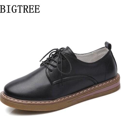 Oxford Shoes For Women Comfortable Fashion Leather Shoes Women Designer Brand Korean Style Women Flat Shoes Breathable Ayakkabi