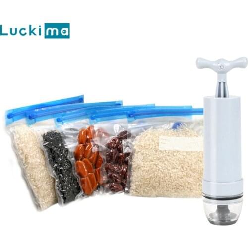 10/15pcs Food Vacuum Storage Bags with Air Vacuum Pump Kitchen Organizer Food Sous Vide Sealing Packet Keep Fresh BPA-Free