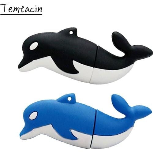 Personalise Pendrive Dolphin USB Flash Memory Stick Drive 256GB 8GB 64GB 16GB 32GB 128GB Pen Drive usb 4 256 16 gb Flash Drive