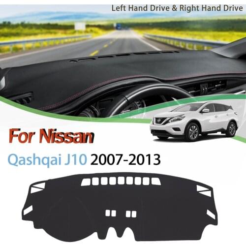 Anti-Slip Mat For Nissan Qashqai J10 2007-2013 Dashboard Cover Pad Sunshade Dashmat Protect Carpet Anti-UV Accessories