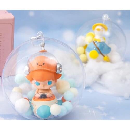 Cute little blind box key earphone small object multi-functional storage transparent single hanging bag J06
