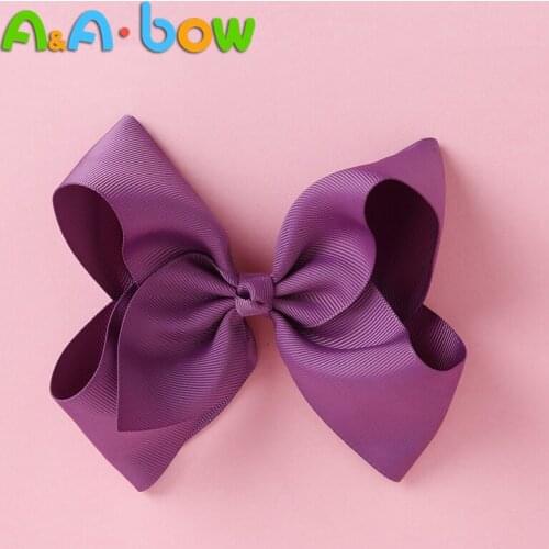 Ribbon Bownot Baby Girl Hairclip Sweet Hair Clip For Children 11.5cm Headwear Silky Nylon Handmade Headwrap Hair Accessories2020