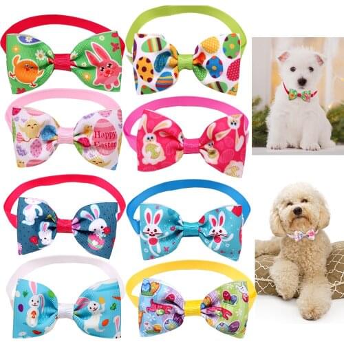 10pcs Dog Bow Tie Samll Dog Neckties Easter Pets Dogs Accessories Pet Dog Cat Puppy Bowties Ties Holiday Samll Dog Accessories