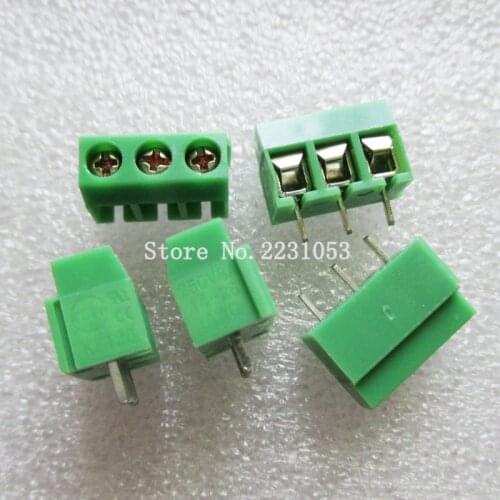 10PCS/LOT Terminals KF126-5.08-3P KF126-3P 250V 8A Screw 3Pin 5.08mm Straight Pin PCB Screw Terminal Block Connector 26-14A WG