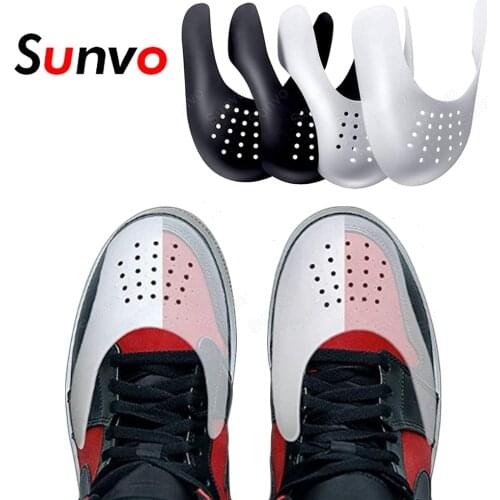 2 Pairs Anti Crease Shoe Shields Sneaker Protector for Shoes Toe Cap Support Stretcher Anti Wrinkle Sports Shoe Shield Expander