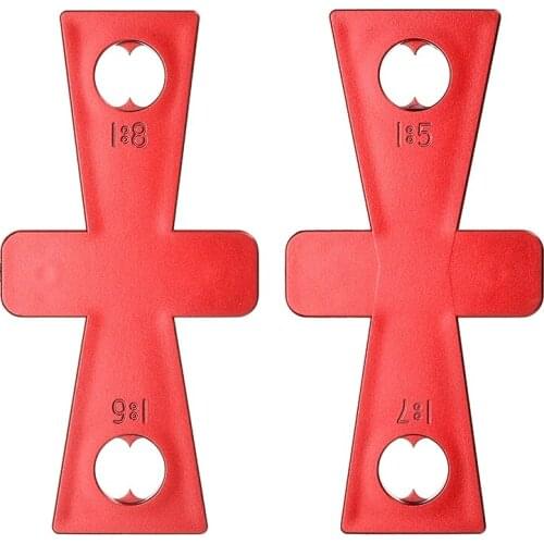 2pcs/set DIY Woodworking Dovetail Marker Hand Cut Wood Joints Gauge Guide Tool ABS Wood Marking Tool Tiling Laminate Tiles Tool