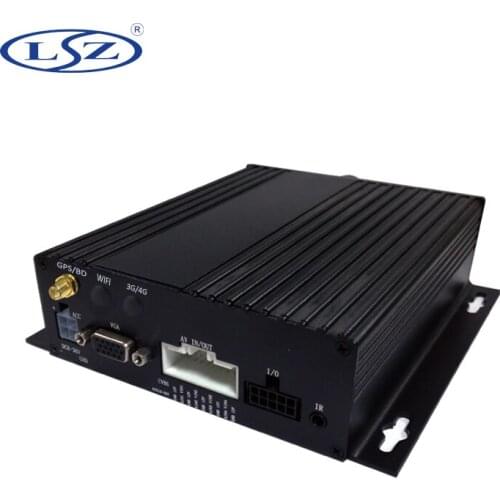 4Ch 2.0MP AHD 1080P School Bus Trailer Truck Taxi Car Dual SD Card Mobile DVR with GPS